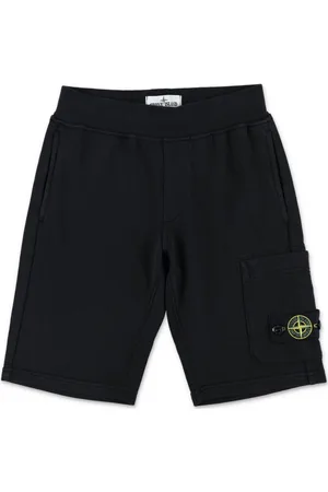 Stone Island Shorts sportivi con applicazione Compass