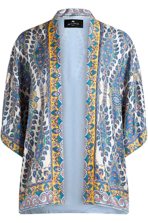 Etro Giacca in seta con stampa paisley