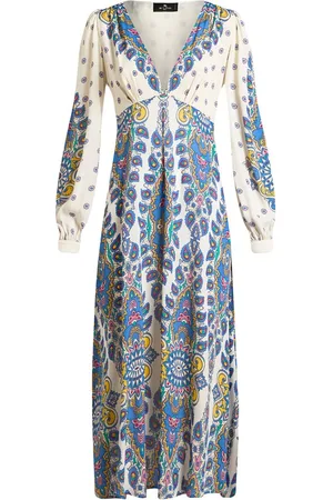Etro Abito midi con stampa paisley
