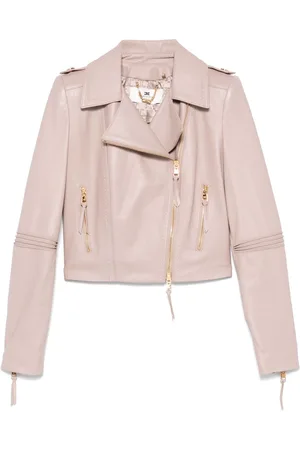 Elisabetta Franchi Giacca biker con dettaglio cuciture