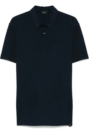 BRIONI Polo in piqué di cotone