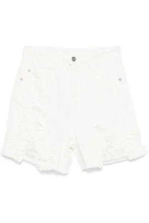 ERMANNO SCERVINO Shorts con applicazione in pizzo floreale