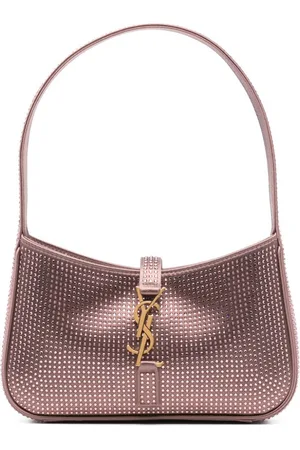 Saint Laurent Borsa tote mini con placca Cassandre