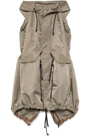 SACAI Gilet con cappuccio