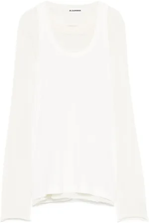 Jil Sander Maglione con orli a taglio a vivo