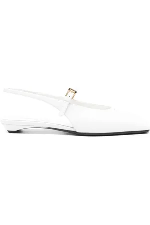 Prada Ballerine in pelle con cinturino posteriore