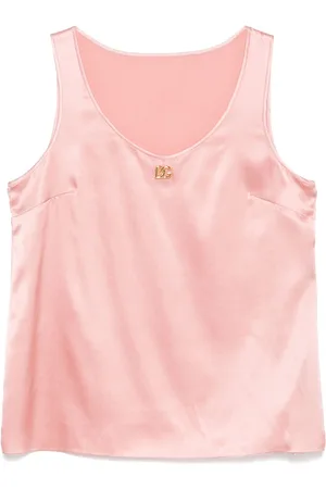 Dolce & Gabbana Top in raso con logo