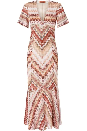 Missoni Abito lungo con motivo a zigzag