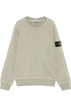 Stone Island Felpa con applicazione Compass