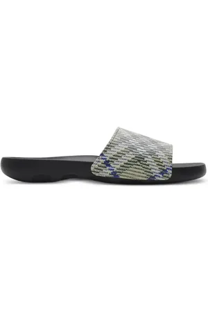 Burberry Sandali slides con motivo Vintage Check