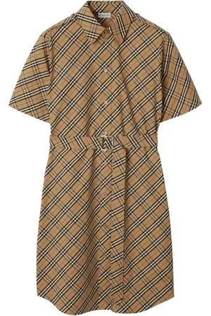 Burberry Abito a quadri in cotone