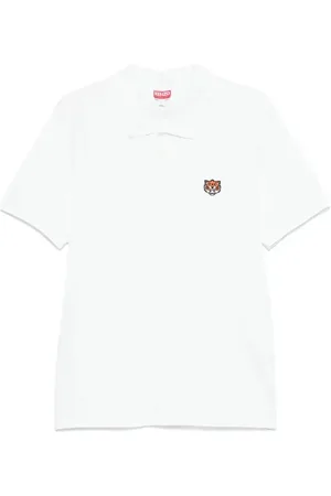 Kenzo Polo Happy Tiger con ricamo
