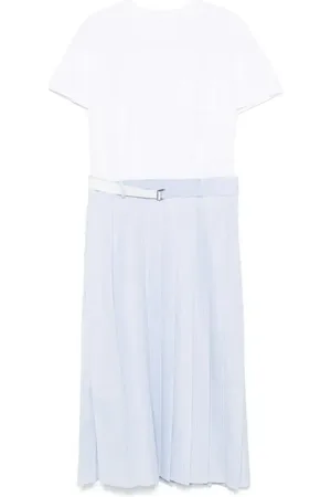SACAI Abito midi plissé