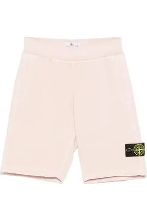 Stone Island Shorts sportivi con applicazione Compass