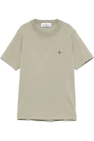 Stone Island T-shirt con applicazione Compass