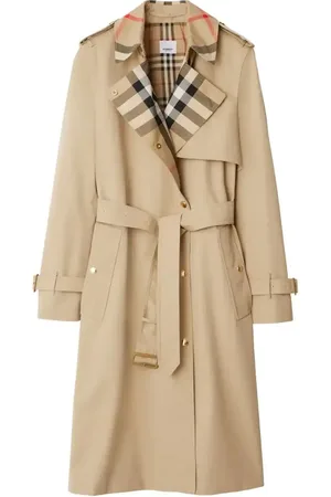 Burberry Trench con colletto a quadri