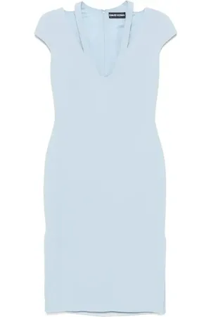 DAVID KOMA Abito midi in cady