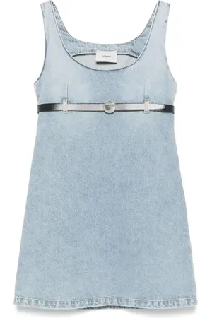 COPERNI Abito corto denim con cintura