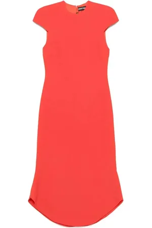 DAVID KOMA Abito midi in cady