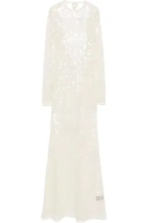 DAVID KOMA Abito da sera con paillettes