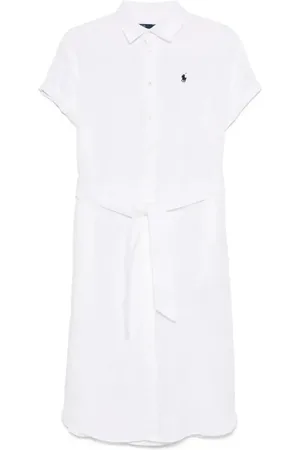 Ralph Lauren Abito midi Oxford con cintura