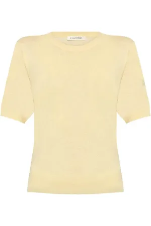 By Malene Birger Top in maglia con logo ricamato
