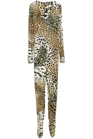 Roberto Cavalli Tuta intera leopardata