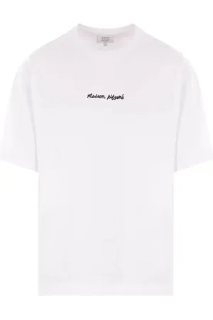 Maison Kitsuné T-shirt con logo ricamato
