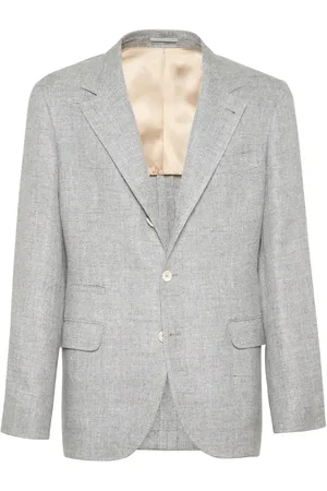 Brunello Cucinelli Blazer monopetto con revers a lancia
