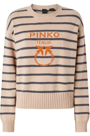 Pinko Maglione con motivo Love Birds a intarsi