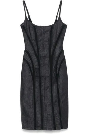 MUGLER Abito midi denim