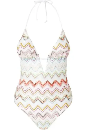 Missoni Costume con motivo a zigzag