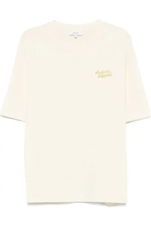 Maison Kitsuné T-shirt con ricamo