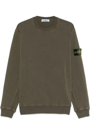 Stone Island Felpa con applicazione Compass