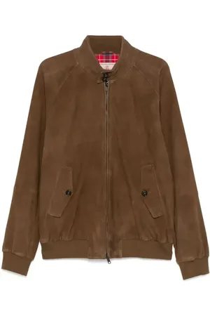 Baracuta Giacca in pelle scamosciata