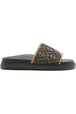 Fendi Sandali slides Diagonal imbottiti