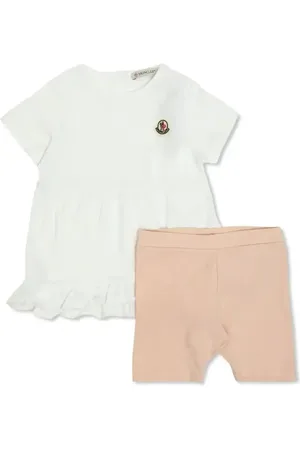 Moncler Set con shorts con applicazione
