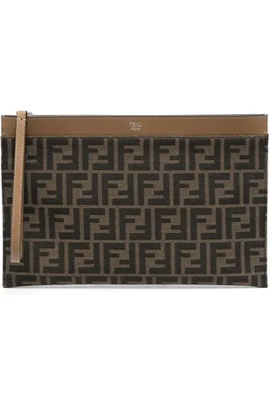 Fendi Clutch con motivo monogramma