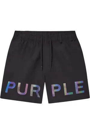 Purple Brand Shorts Holographic Wordmark