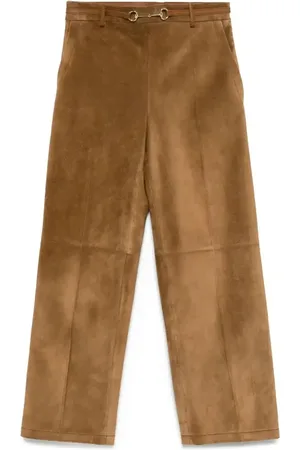 Gucci Pantaloni svasati con dettaglio morsetto