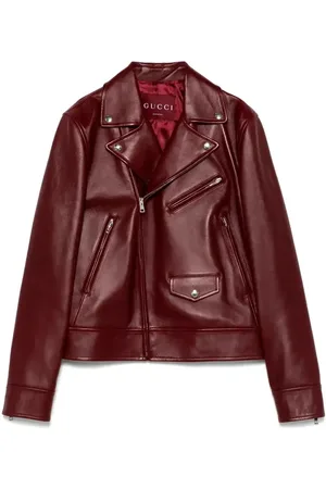 Gucci Giacca biker in pelle
