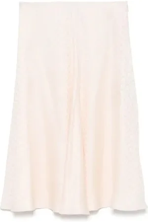 Fendi Gonna midi FF in seta