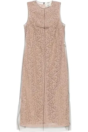 Fendi Abito midi a fiori