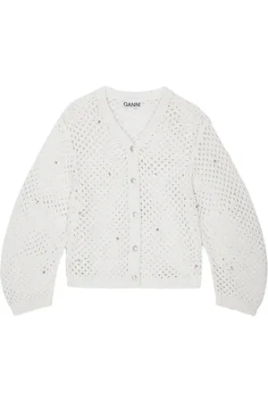 Ganni Cardigan in maglia traforata