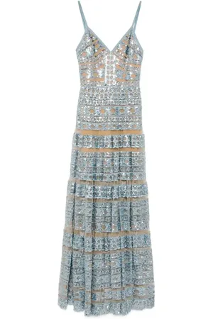 Elie saab Abito lungo con ricamo