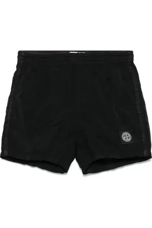 Stone Island Costume da bagno con applicazione Compass