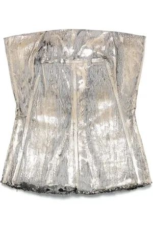 Rick Owens Bustino con effetto craquelé