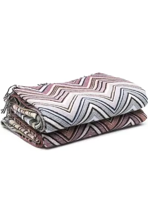 Missoni Coperta con motivo a zig zag