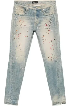 Purple Brand Jeans con cristalli