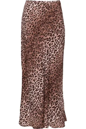 RIXO London Gonna Kelly midi leopardata